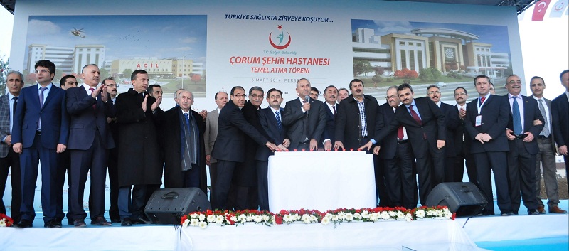 YENİ HASTANENİN TEMELİ ATILDI