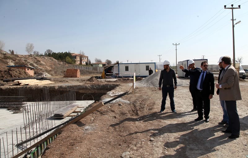 BAŞKÖY, TOBB ENDÜSTRİ MESLEK LİSESİ İNŞAATINI İNCELEDİ