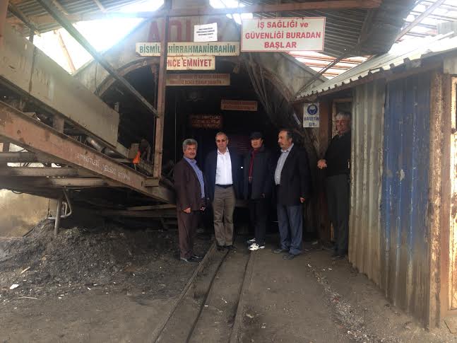 BAĞCI, MADENCİLERİ ZİYARET ETTİ