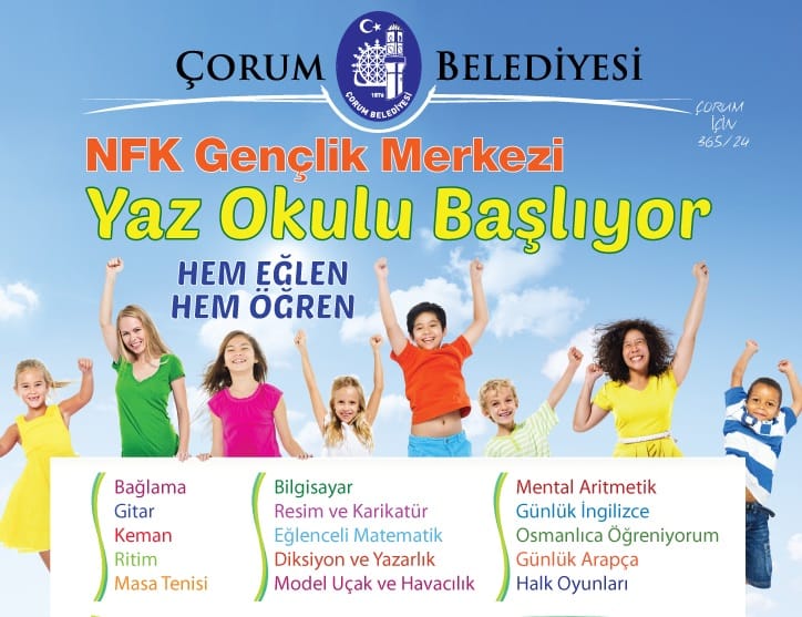 NFK GENÇLİK MERKEZİNDEN YAZ OKULU