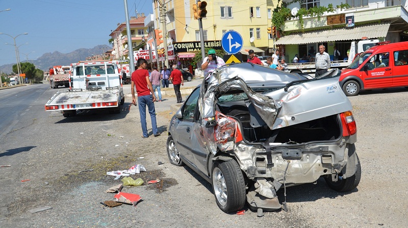 ÇORUM’DA VİNÇ DEHŞET SAÇTI