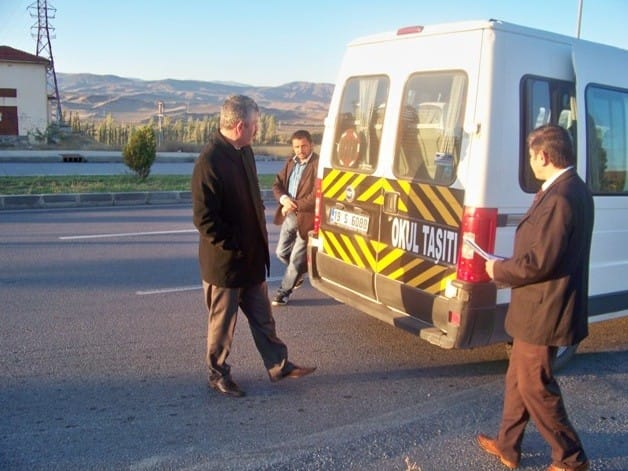 OKUL SERVİSLERİ DENETLENDİ