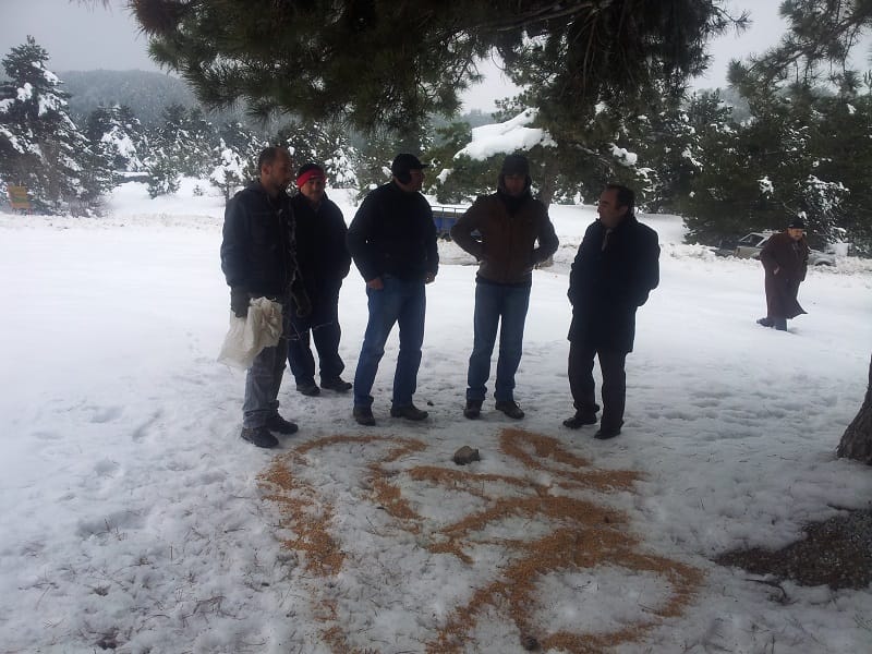 İSKİLİP’TE KUŞLARA YEM BIRAKILDI