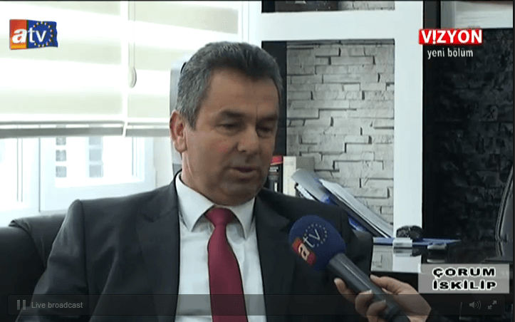 ÇORUM ATV AVRUPA EKRANLARINDA