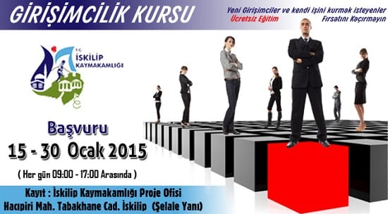 KAYMAKAMLIKTAN GİRİŞİMCİLİK KURSU
