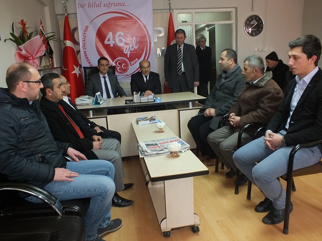 MHP’YE NEZAKET ZİYARETLERİ DEVAM EDİYOR