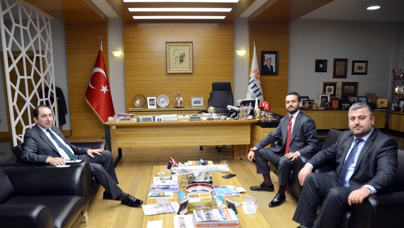 KARAKAŞLAR’DAN REKTÖR ALKAN’A ZİYARET