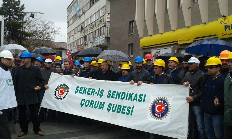 ÇORUM ŞEKER İŞÇİSİ ‘KADRO’ İSTEDİ