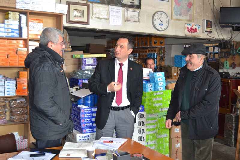 İLGÜ’DEN AŞAĞI SANAYİ ESNAFINA ZİYARET