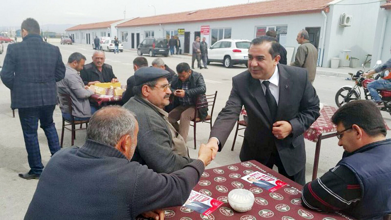 KAMYONCULAR GARAJI’NA İLK ZİYARET MHP’DEN