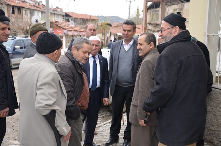 BAŞKAN CAMİ ÇIKIŞI HALKI BİLGİLENDİRDİ