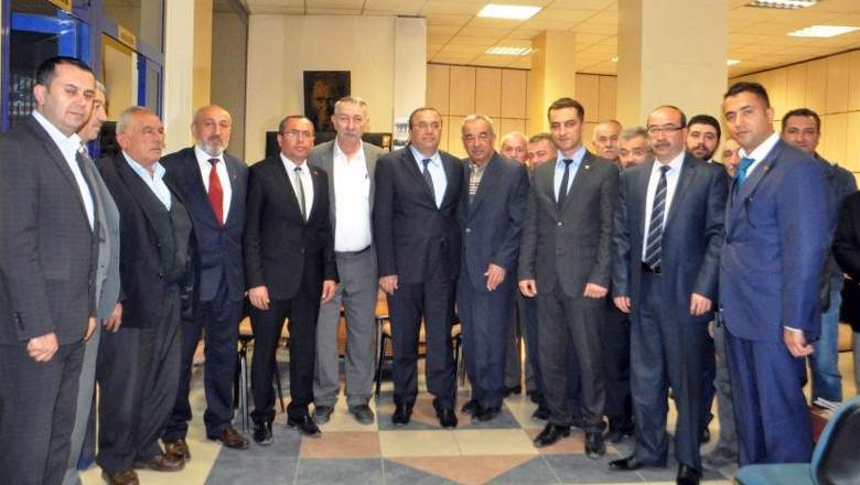 MHP ADAYLARI ESNAF KEFALETİ ZİYARET ETTİ