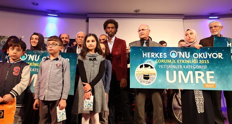 HERKES O’NU OKUYORDA ÖDÜLLER VERİLDİ