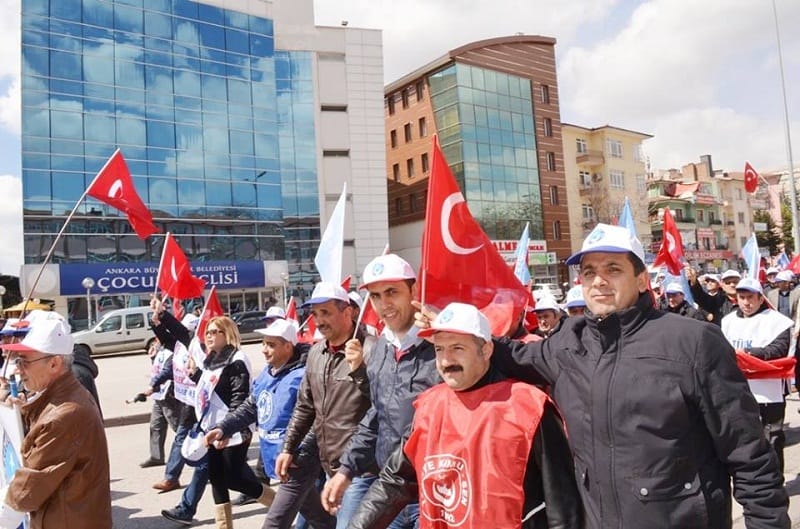 ÇORUM KAMU-SEN ANKARA’DA MİTİNGE KATILDI