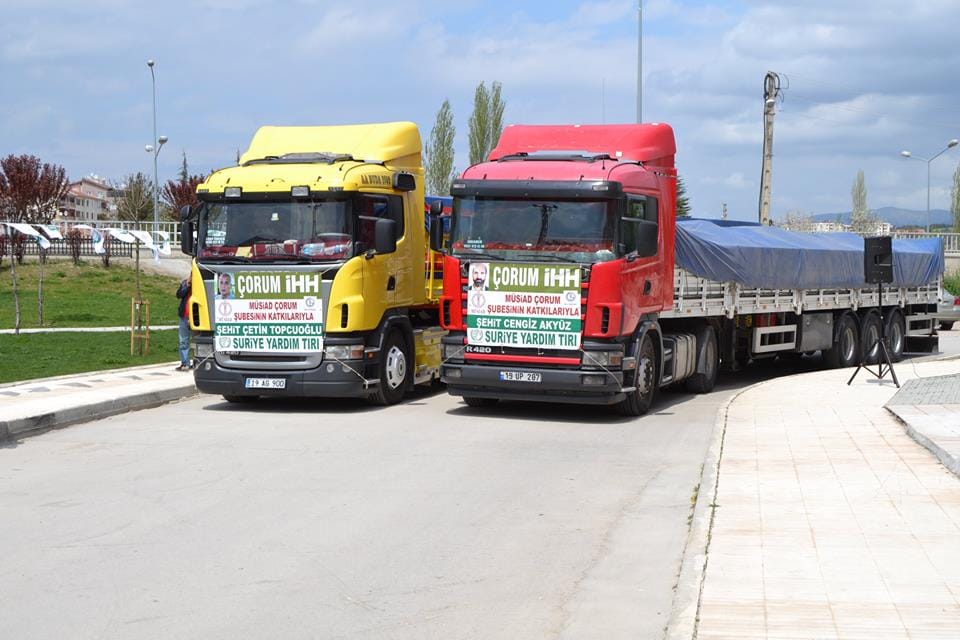 YARDIM TIRLARI ÇORUM’DAN YOLA ÇIKTI