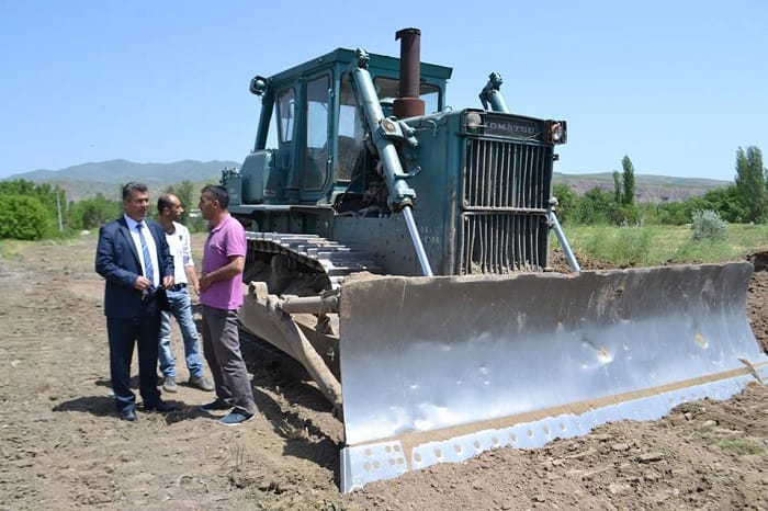 BAŞKAN RIHTIM ÇALIŞMALARINI İNCELEDİ