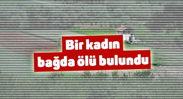 YAŞLI KADIN BAĞDA ÖLÜ BULUNDU