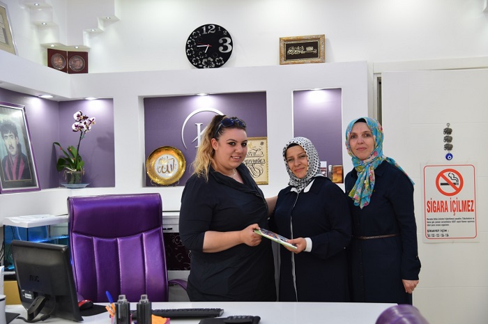 AK PARTİLİ BAYANLAR ÇALIŞMALARINI SÜRDÜRÜYOR