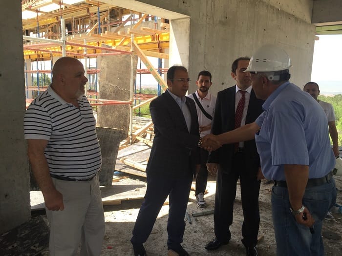 CAHİT BAĞCI KUZEY KAMPÜSÜNÜ İNCELEDİ