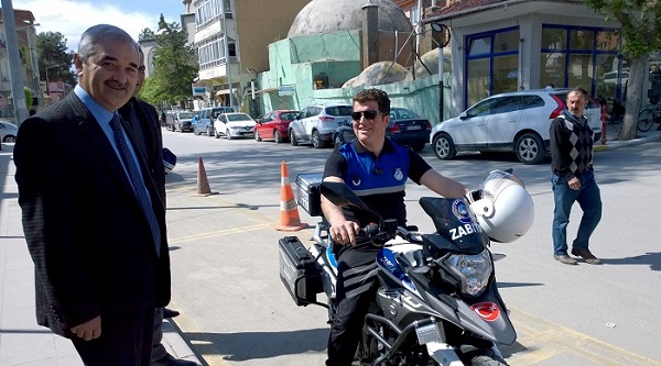 OSMANCIK’A MOTOSİKLETLİ ZABITA