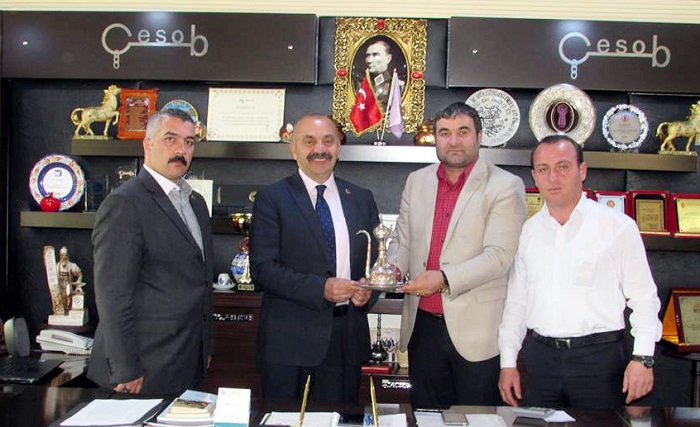 BAŞKAN İSBİR’DEN ÇESOB’A NEZAKET ZİYARETİ