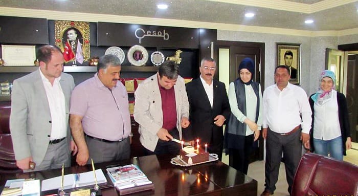 ÇESOB BAŞKANI KILIÇ’A SÜRPRİZ DOĞUM GÜNÜ