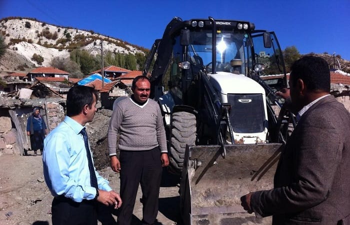 SUNGURLU’DA KÖYLER ŞANTİYEYE DÖNDÜ