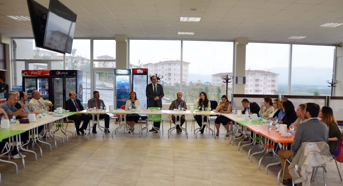 ALKAN, ÖĞRETİM ELEMANLARIYLA BİRARAYA GELDİ