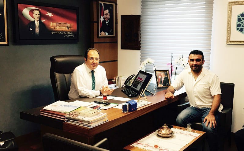 CAHİT BAĞCI DÜNYA ŞAMPİYONUNU AĞIRLADI