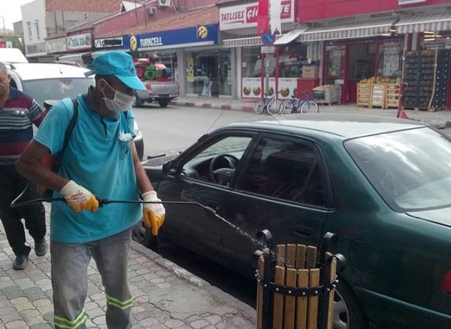 BELEDİYE HAŞERE İLE MÜCADELE EDİYOR