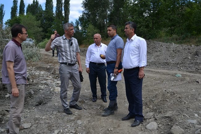 DSİ RIHTIM ÇALIŞMASINI YERİNDE İNCELEDİ