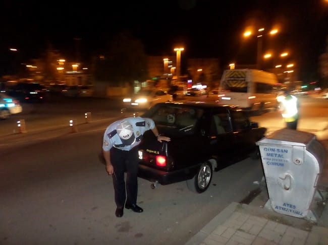 ÇORUM’DA ABARTILI EGZOZLARA CEZA