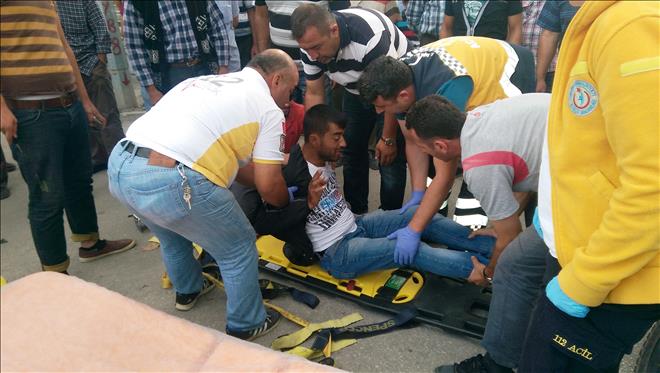 MOTOSİKLET SÜRÜCÜSÜ HASTANELİK OLDU