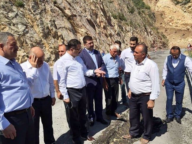 KIRKDİLİM’DE HEYELAN TEHLİKESİ
