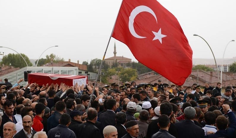 ÇORUM ŞEHİT ASKERİNİ BÖYLE UĞURLADI