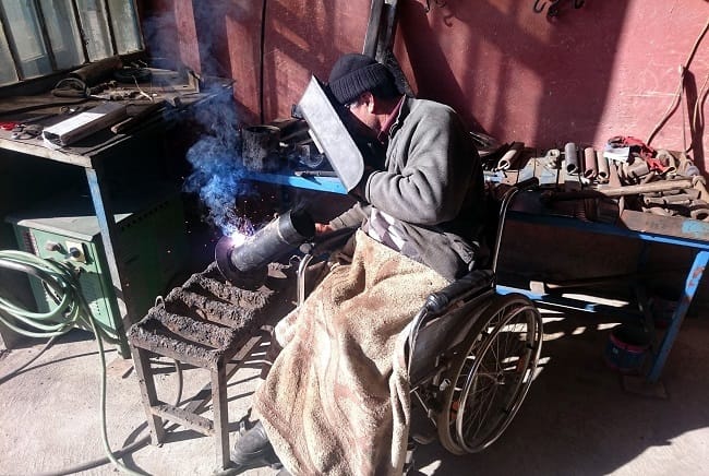 ÇORUM’DAKİ ENGELLİ VATANDAŞIN AZMİ