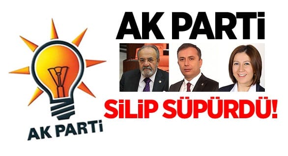 AK PARTİ ÇORUM’U SİLİP SÜPÜRDÜ