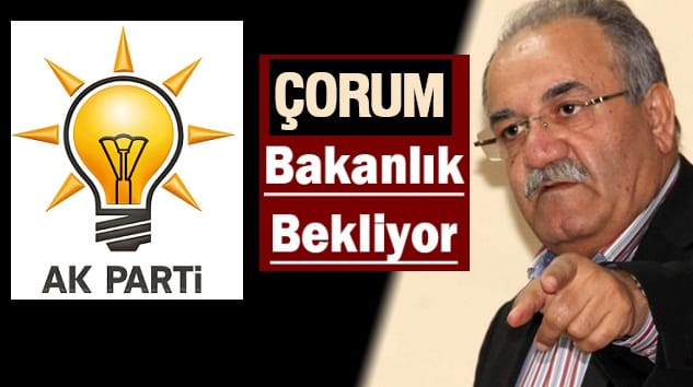 KABİNEDE “ÇORUMLU” BAKAN BEKLENTİSİ