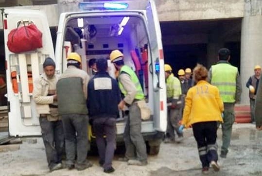 HASTANE İNŞAATINDA FECİ ÖLÜM