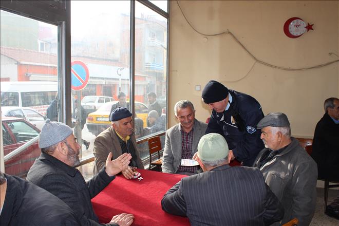 POLİS VATANDAŞI BROŞÜRLE UYARDI