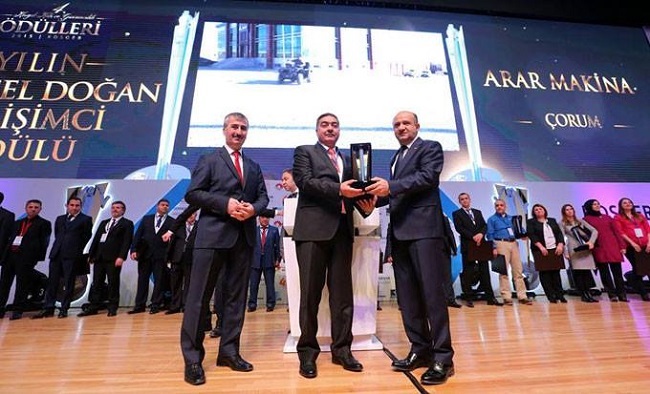 ÇORUM ARAR MAKİNA’YA BÜYÜK ÖDÜL