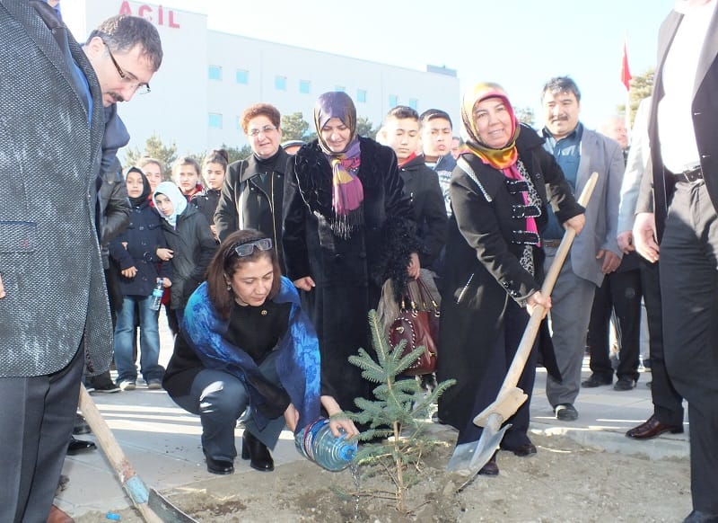 KADIN VEKİL GENÇLER İÇİN AĞAÇ DİKTİ