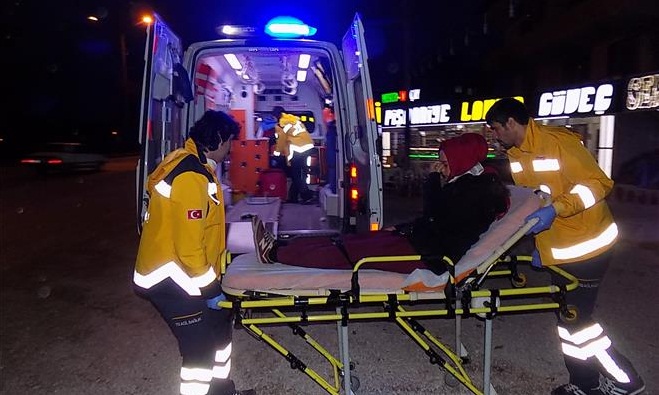 ÇORUM’DA BAYAN SÜRÜCÜ HASTANELİK ETTİ