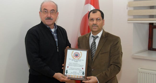 KANAT’A FEDERASYON’DAN TEŞEKKÜR PLAKETİ