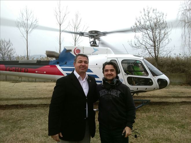 HELİKOPTER ÇORUM’A ZORUNLU İNDİ