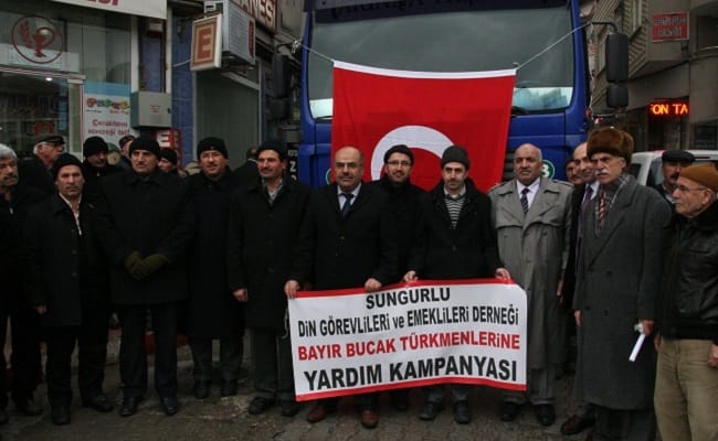 TÜRKMENLER İÇİN YARDIM TIRI DUALARLA GÖNDERİLDİ