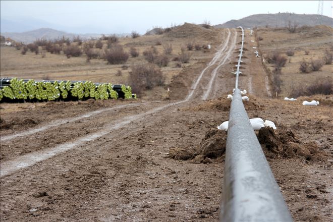 OSMANCIK DOĞALGAZ BORU HATTI YAPIMI BAŞLADI