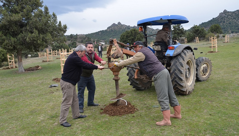 KÖYLERİNİ AĞAÇLANDIRMAK İÇİN BİRLİK OLDULAR