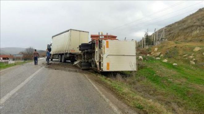 TIR SÜRÜCÜSÜ ŞOK YAŞADI