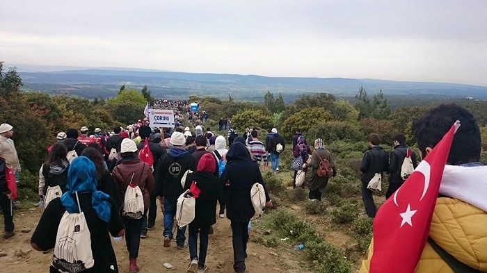 ÇORUMLU GENÇLERDEN 57. ALAYA VEFA YÜRÜYÜŞÜ